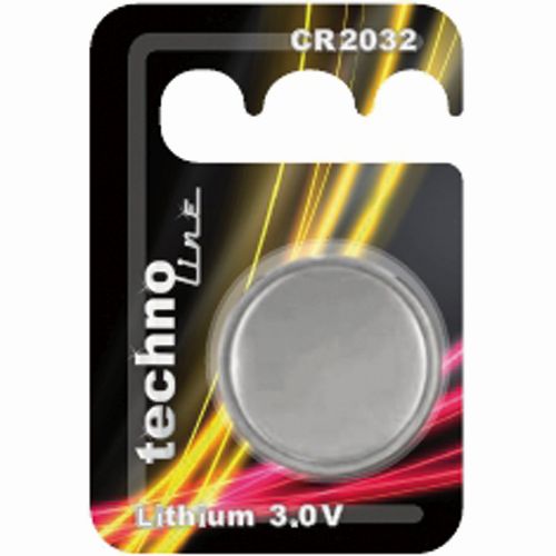 CR2032 technoline Electronic-Batterie, 1er Blister