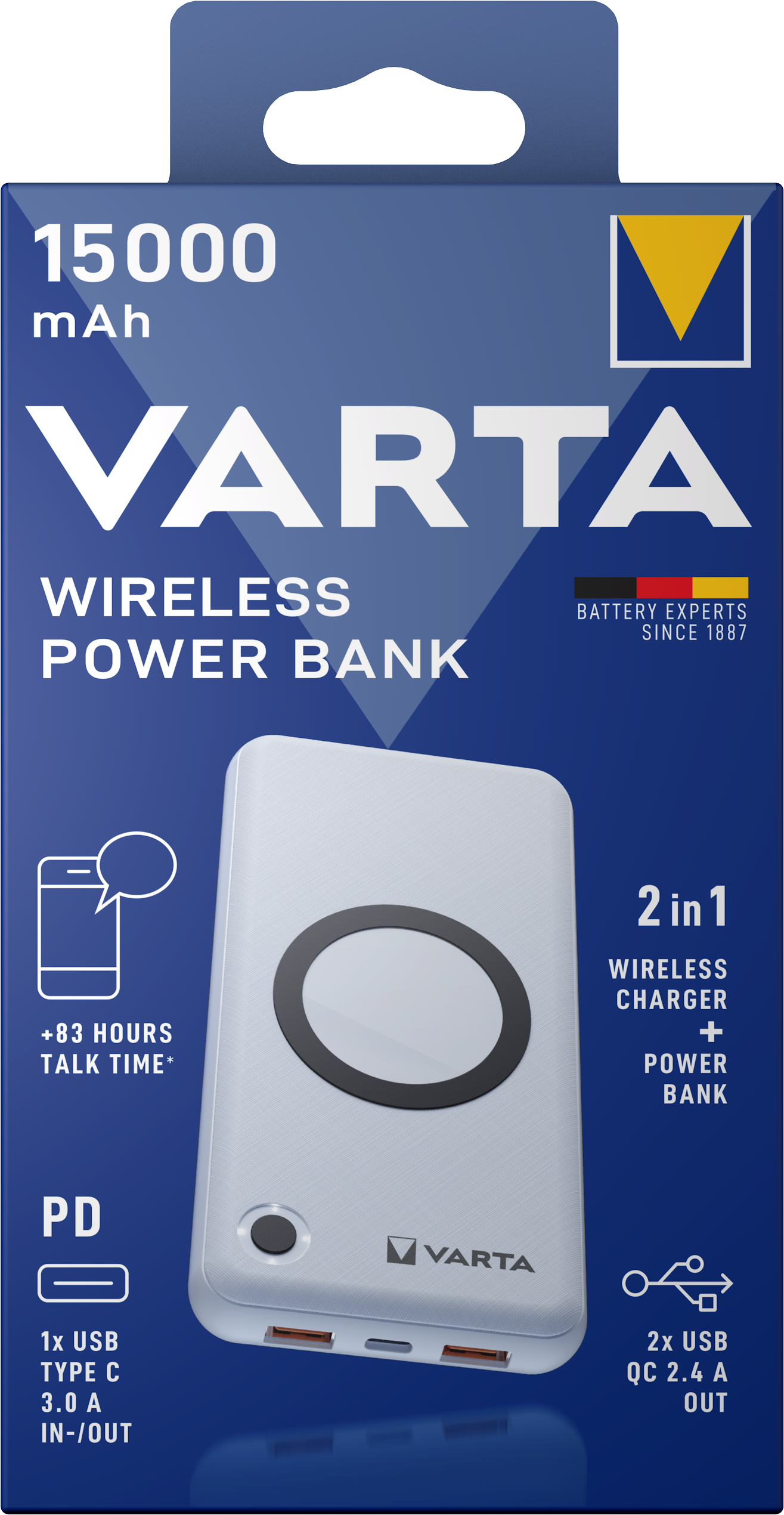 V57908 Varta Wireless Power Bank 15000