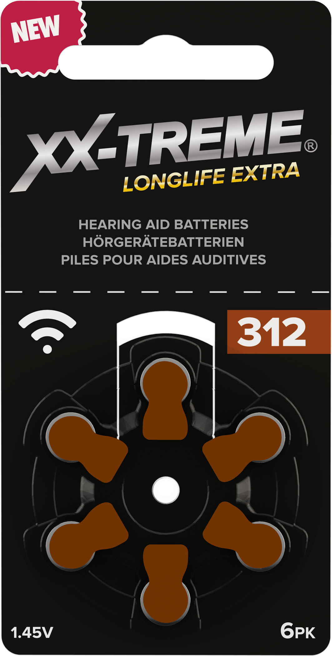 Hörgerätebatterie 312/PR41 XX-Treme Longliife Extra