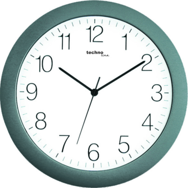 WT 7000 technoline Quarz-Wanduhr, Ø=30cm