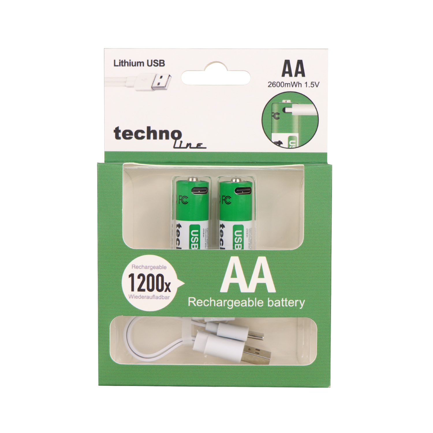 LR06 technoline Li-Ion Accu 1,5V AA/Mignon 
