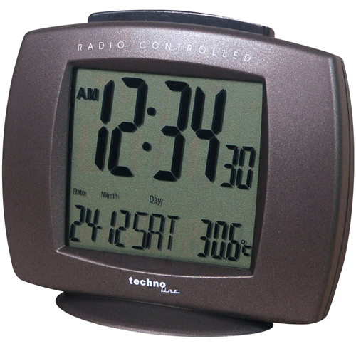 WT 189 technoline Funkwecker, anthrazit