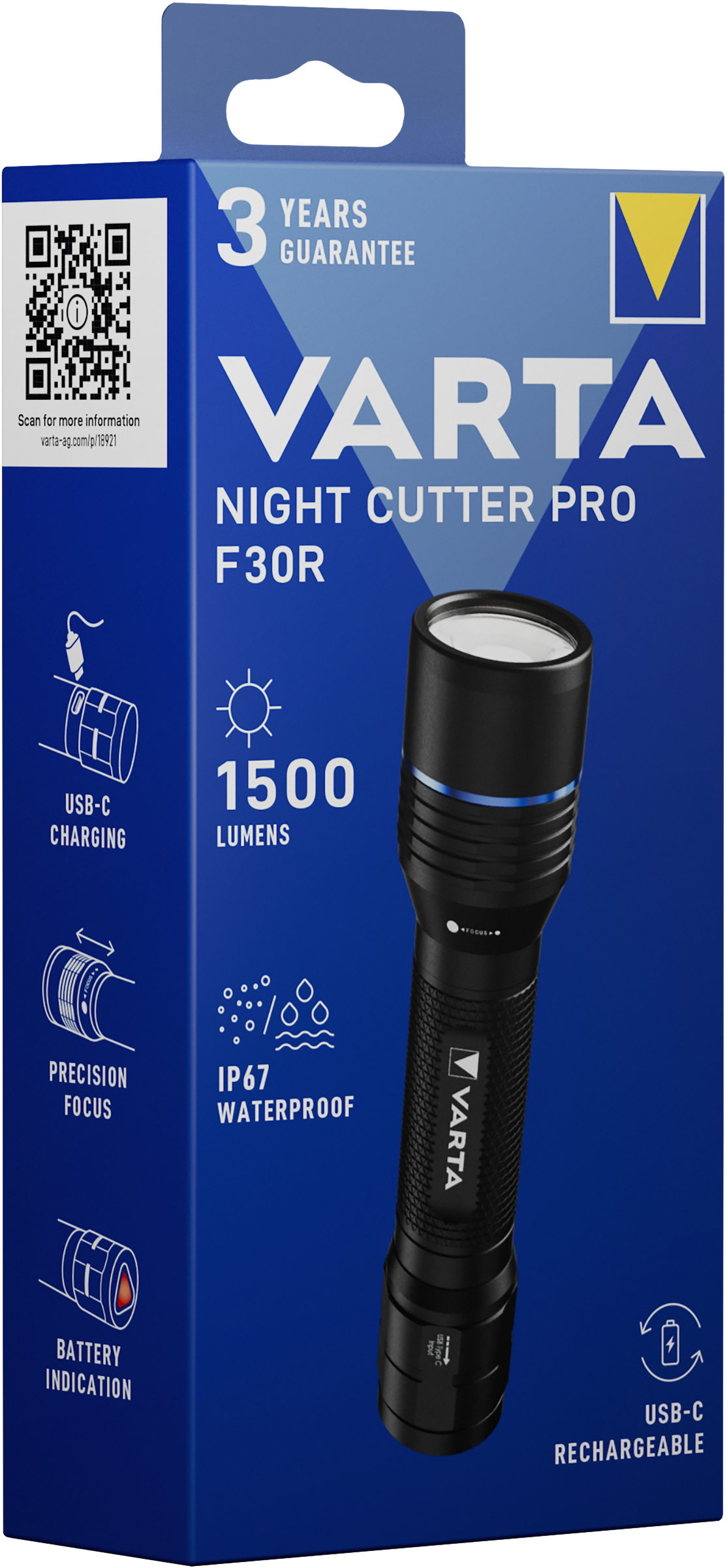 T18922 Varta Night Cutter Pro F40R mit Akku