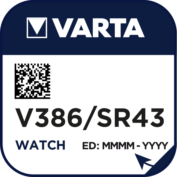 V386 Varta Uhrenbatterie
