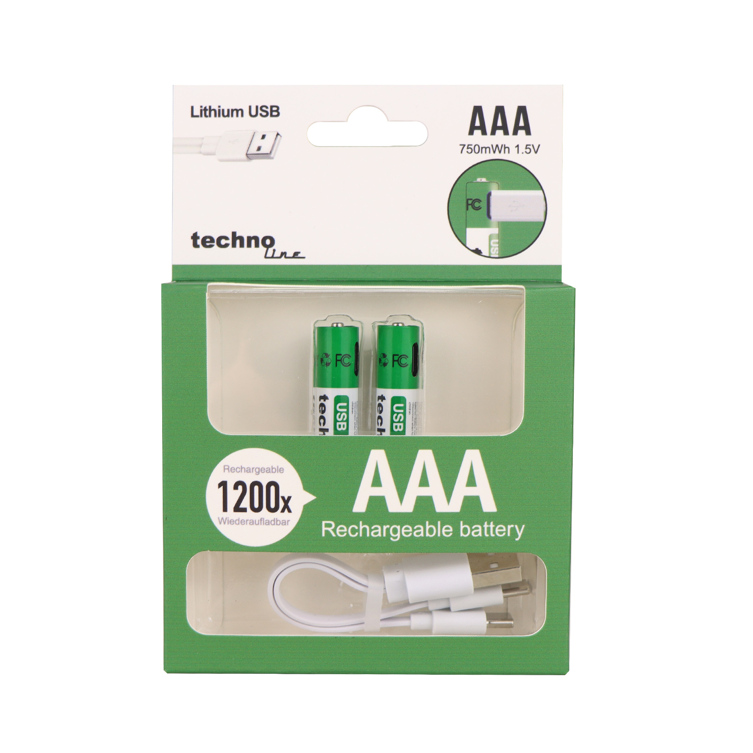 LR03 technoline Li-Ion Accu 1,5V AAA/Micro 