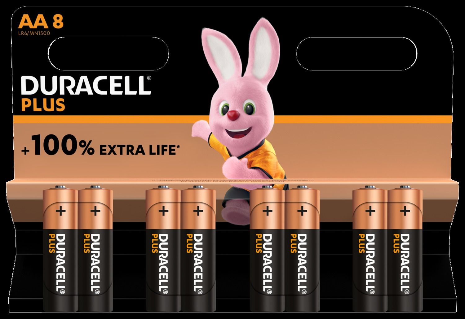 MN1500 Duracell Plus Mainline 100% K8
