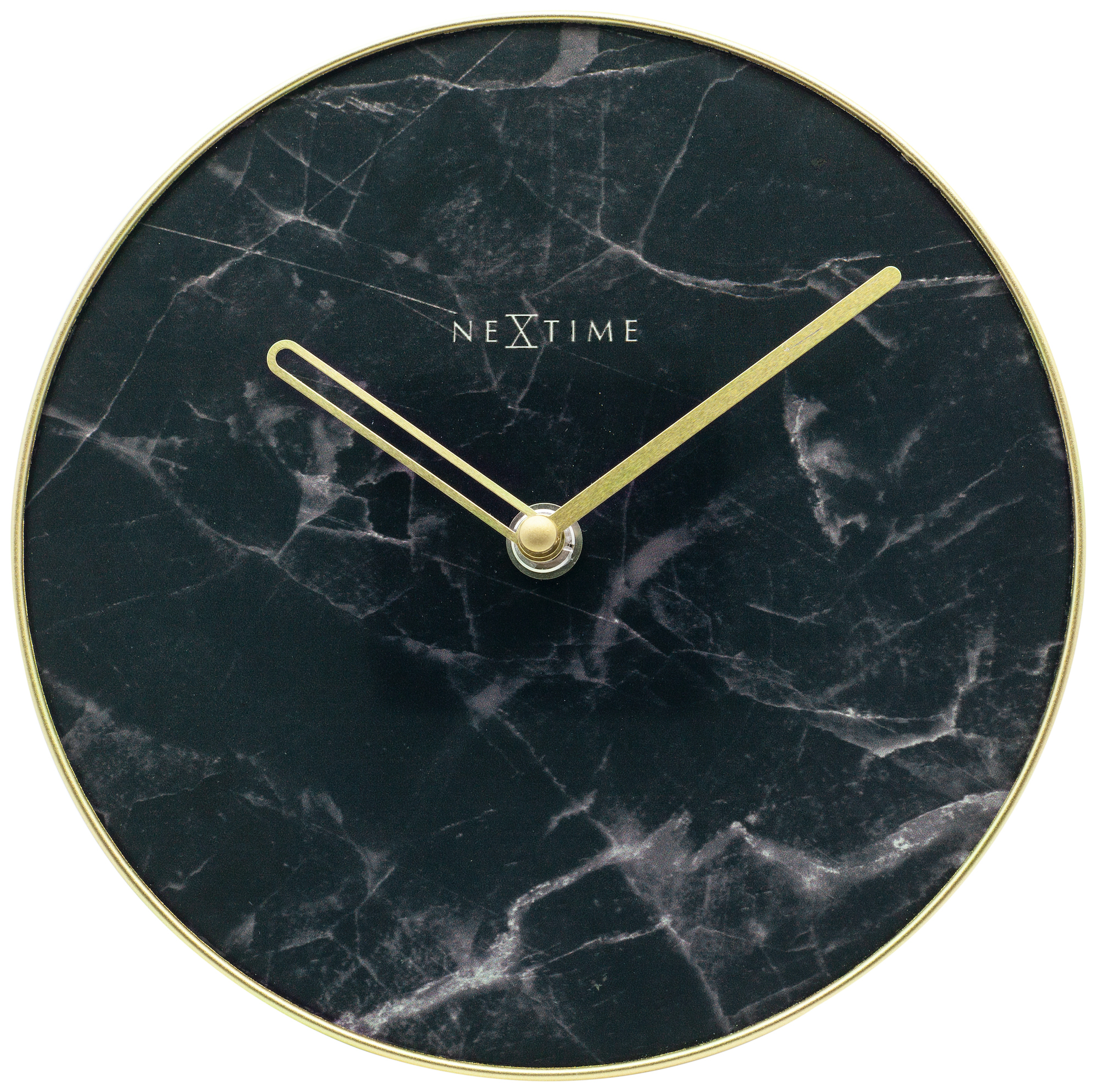 Nextime Tischuhr Marble Table 5222ZW, Ø = 20cm