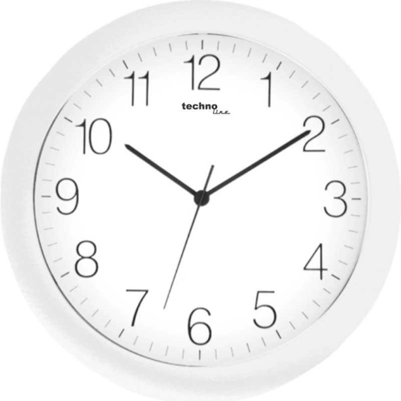 WT 7000 technoline Quarz-Wanduhr, Ø=30cm