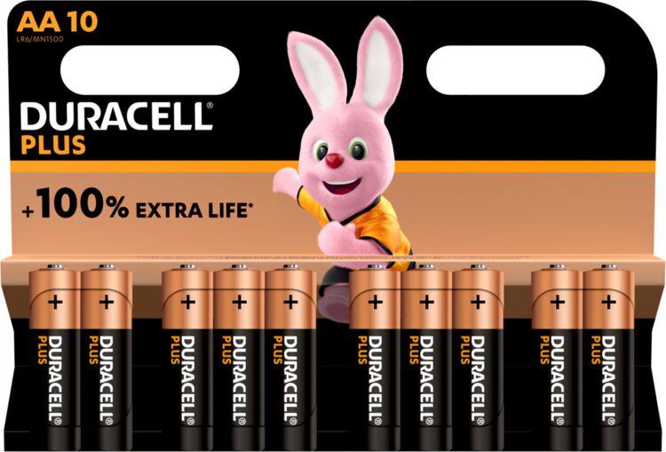MN1500 Duracell Plus Mainline 100% K10