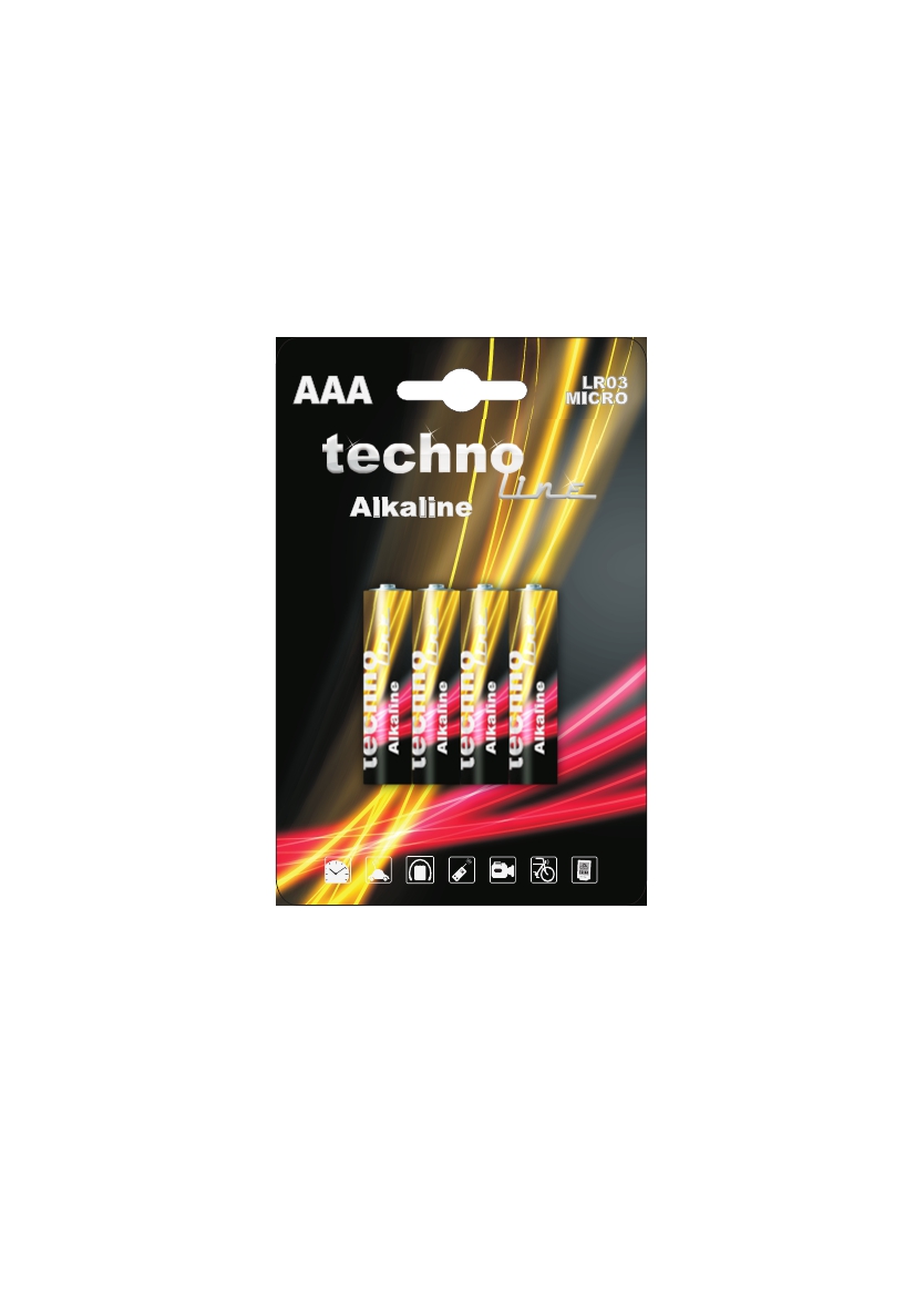 LR03 technoline Batterie 4er Blister