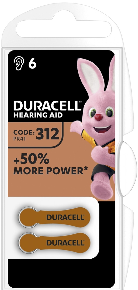 DA312 Duracell Easy Tab Hörgerätebatterie 