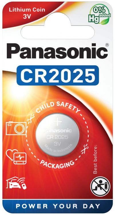 CR2025 Panasonic Electronic-Batterie, 1er Blister