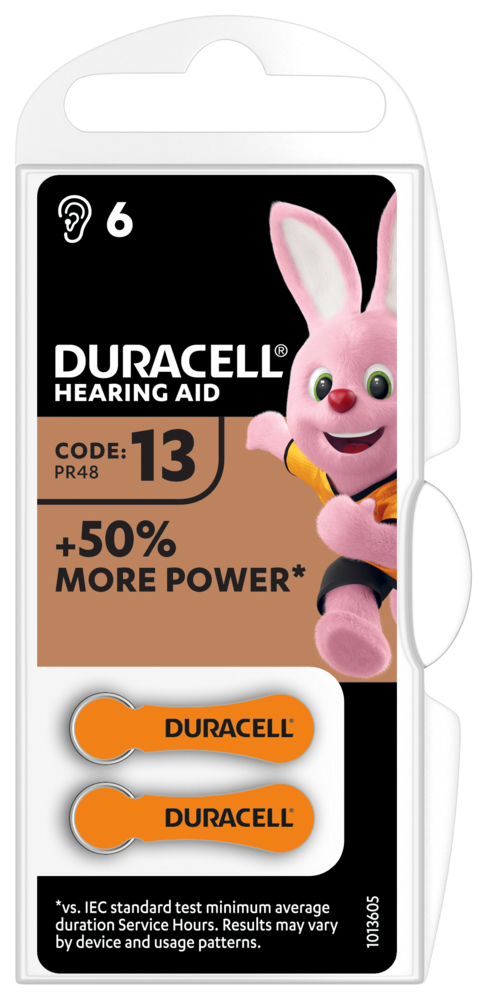 DA13 Duracell Easy Tab Hörgerätebatterie 