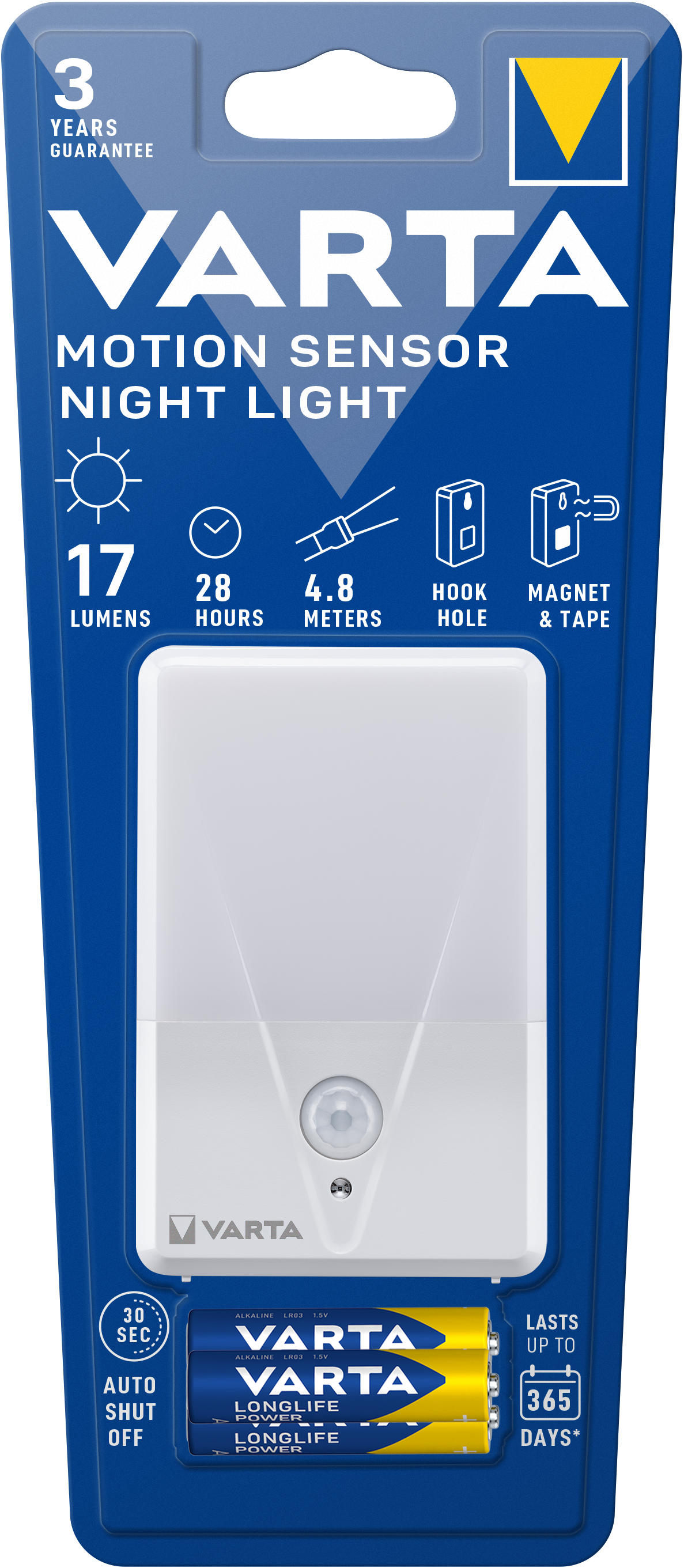 T16624 Varta Motion Sensor Light 3AAA mit Batt..
