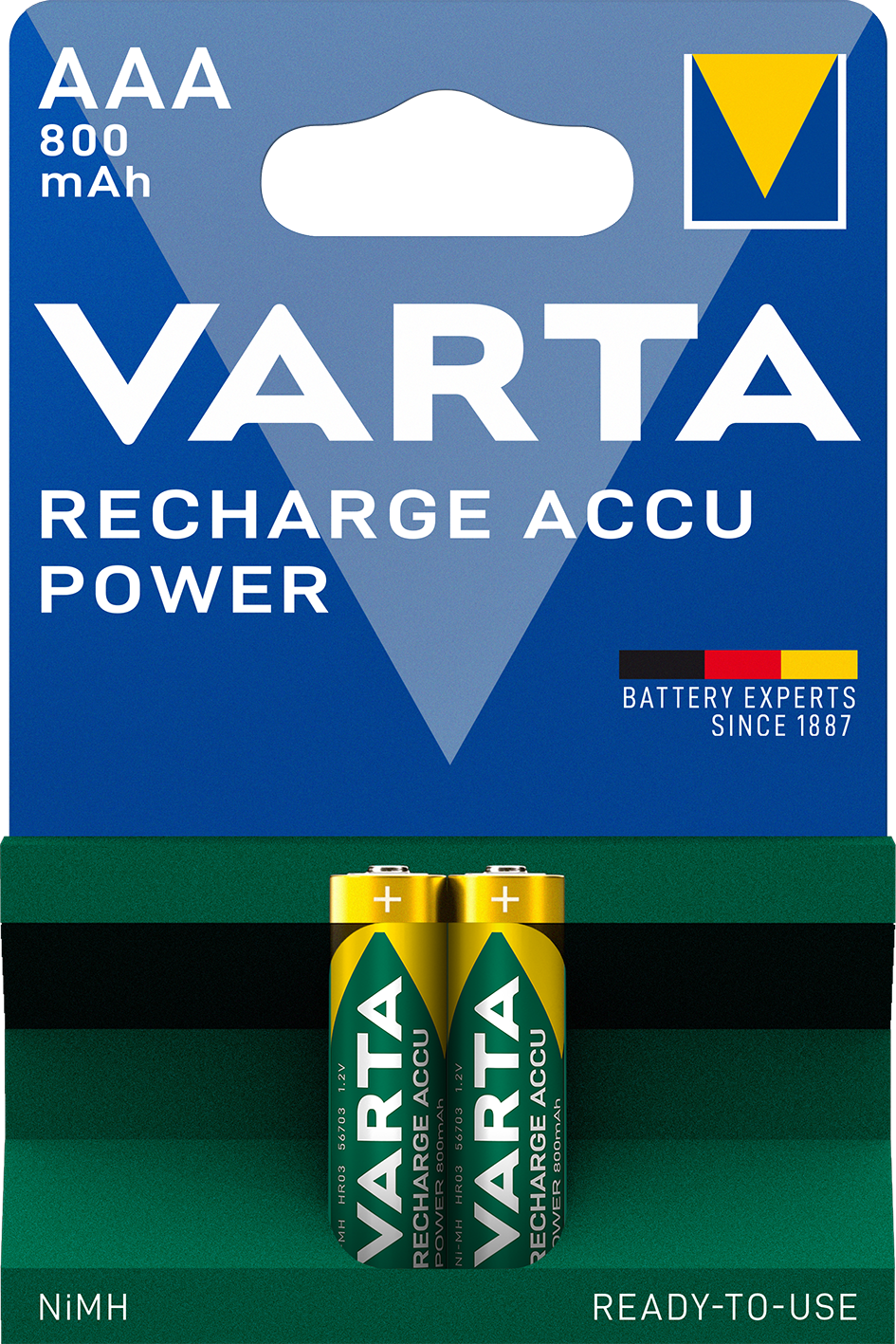 V56703 Varta Recharge Akku Power 2er Blister